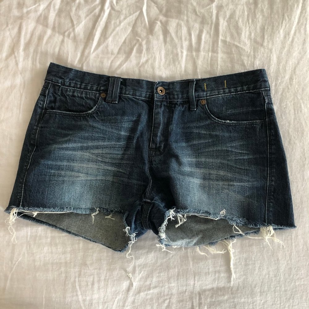 Madewell Raw Hem Mid-Rise Cutoff Shorts - Size 29
